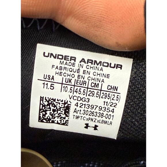 Under Armour Spotlight Clone Mc Le Sc Football Cleats Shoes Black Mens 11.5 Euc - Picture 9 of 10